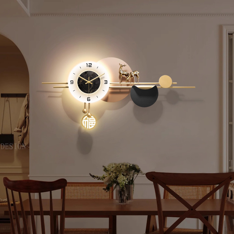 Luxury Lifestyle Aesthetic - Jam Dinding Interior Mewah Ringan Led