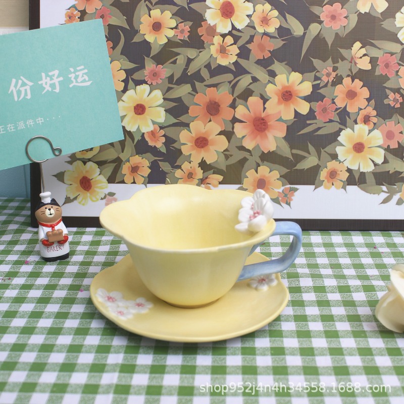 Handmade Ceramic Mug - Set Cangkir dan Piring Kopi Sederhana