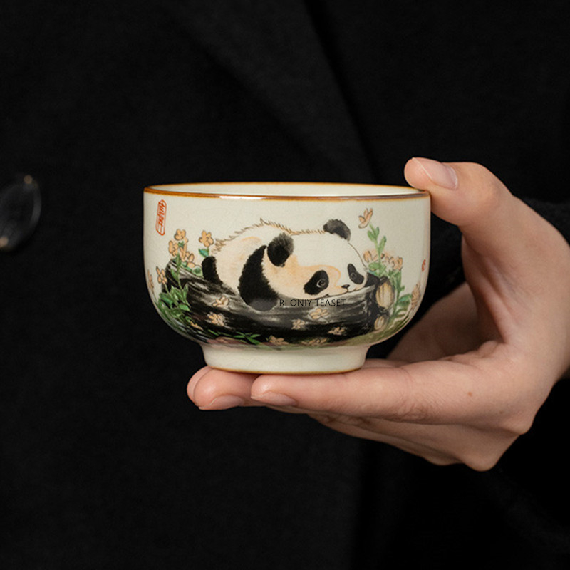 1 Buah Cangkir Teh Keramik Ru  - Handmade Ceramic Mug ulasan dan harga
