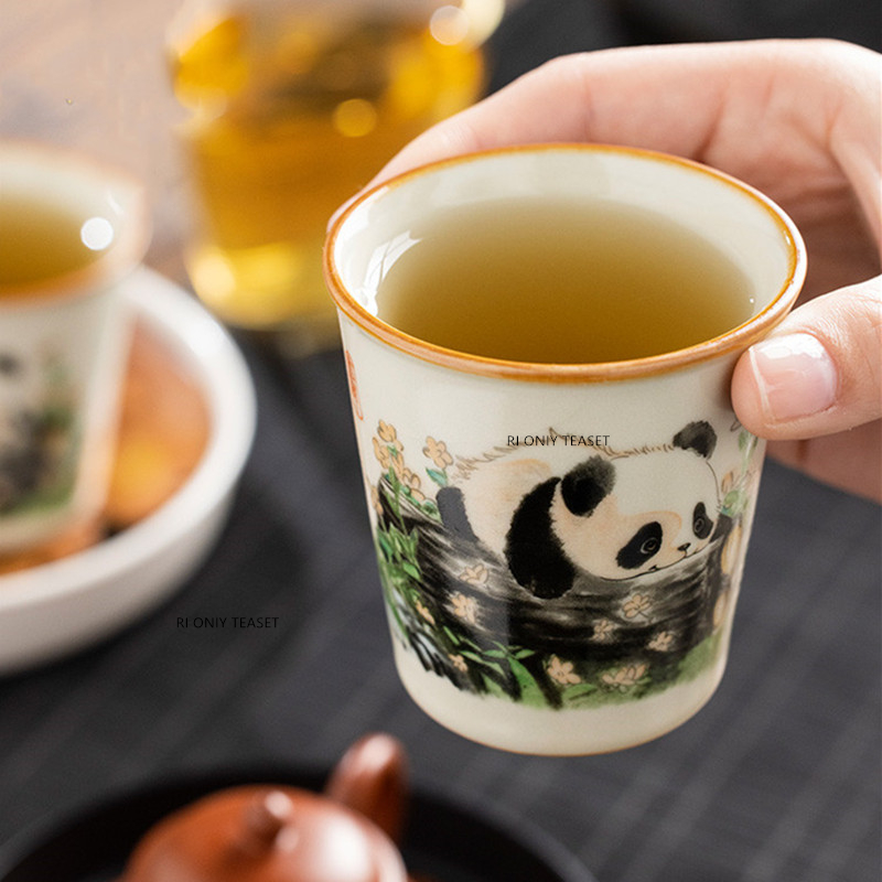 1 Buah Cangkir Teh Keramik Ru  - Handmade Ceramic Mug ulasan dan harga