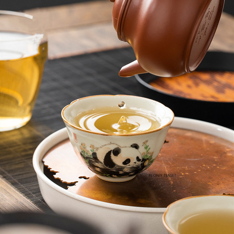 1 Buah Cangkir Teh Keramik Ru  - Handmade Ceramic Mug ulasan dan harga