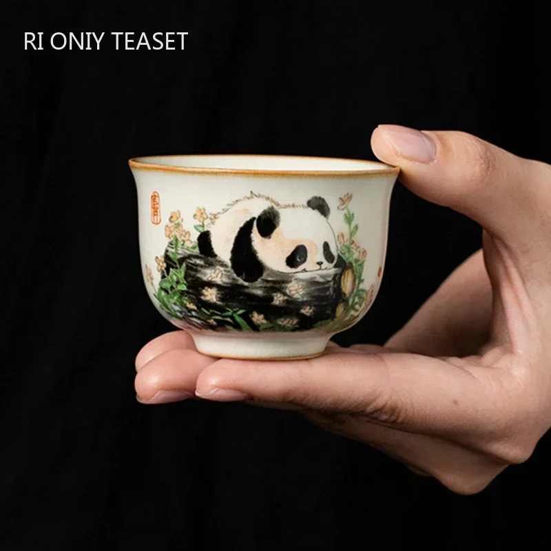 1 Buah Cangkir Teh Keramik Ru  - Handmade Ceramic Mug ulasan dan harga