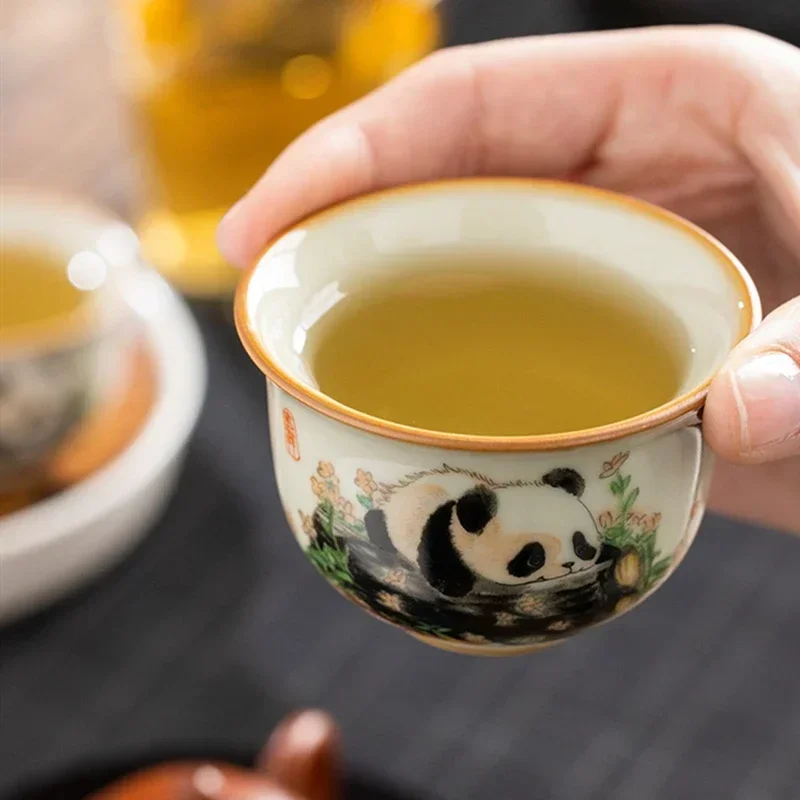 1 Buah Cangkir Teh Keramik Ru  - Handmade Ceramic Mug ulasan dan harga