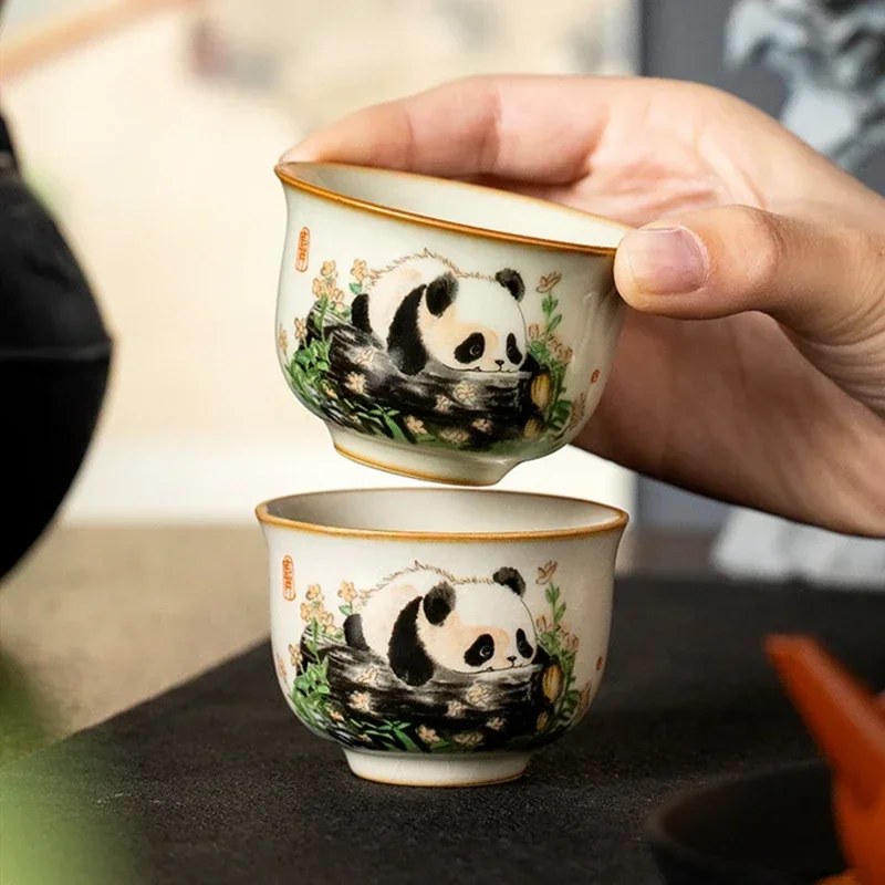 1 Buah Cangkir Teh Keramik Ru  - Handmade Ceramic Mug ulasan dan harga