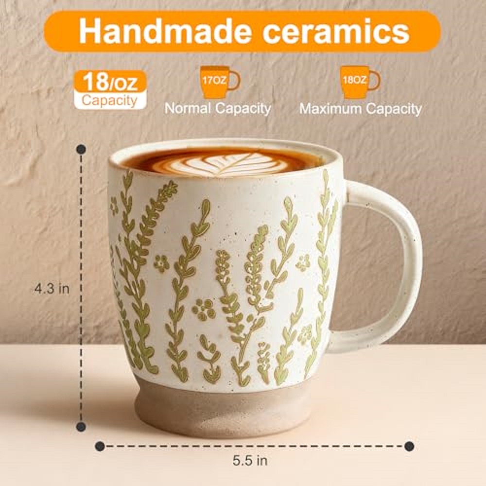 Mug Kopi 18 oz Hadiah untuk Wa - Handmade Ceramic Mug ulasan dan harga