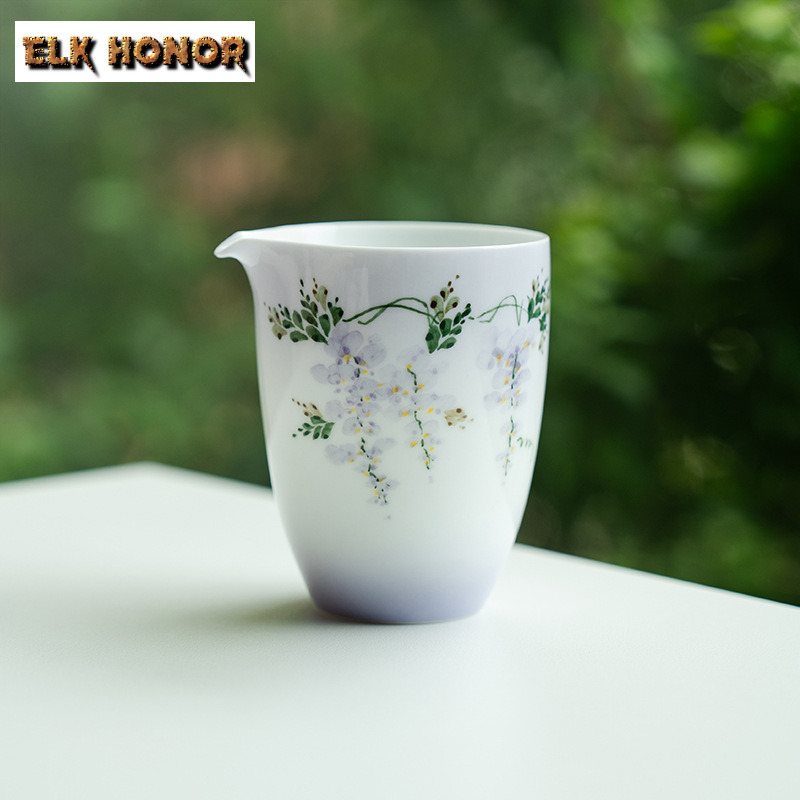 210Ml Teko Teh Qing Lun Bunga  - Handmade Ceramic Mug ulasan dan harga
