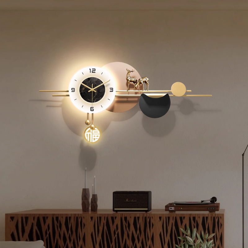 Jam Dinding Interior Mewah Rin - Luxury Lifestyle Aesthetic ulasan dan harga