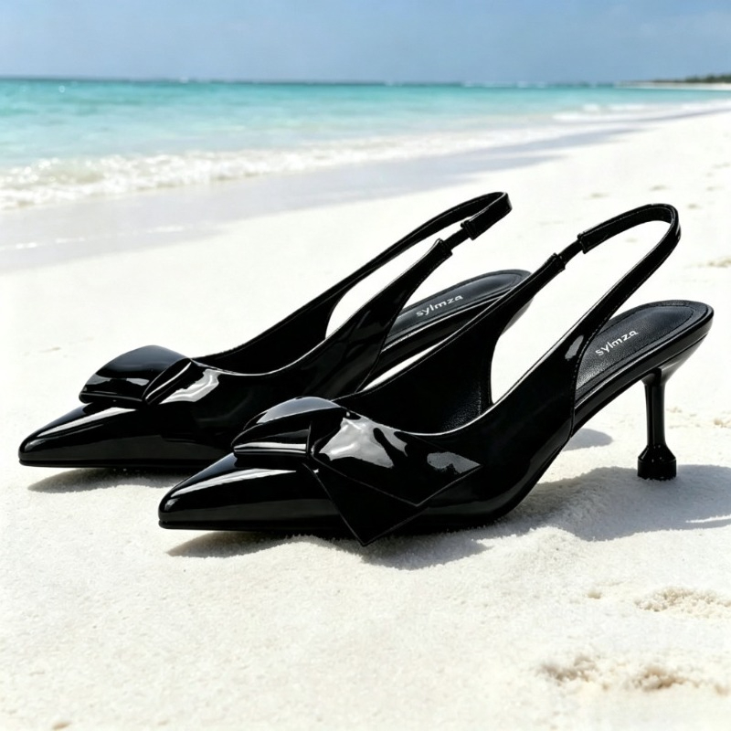 Sepatu Hak Tinggi Slingback Ku - Luxury Lifestyle Store ulasan dan harga