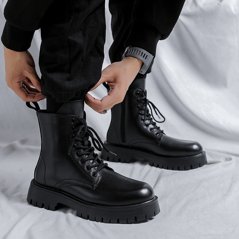 Sepatu Bot Kulit Asli Pria Mew - Luxury Lifestyle Store ulasan dan harga