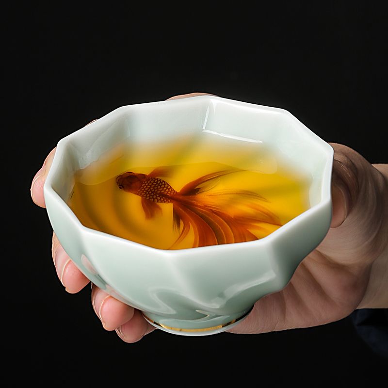 Cangkir Teh Celadon Kreatif Bu - Handmade Ceramic Mug ulasan dan harga