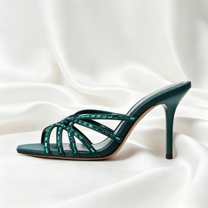 Sandal Hak Tinggi Detail Krist - Luxury Lifestyle Store ulasan dan harga