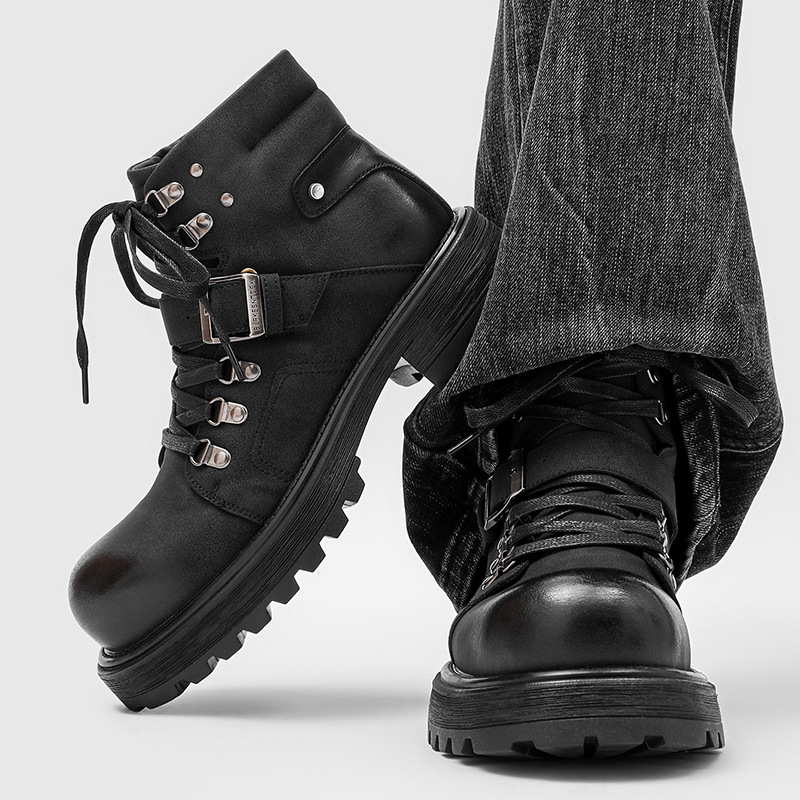 Sepatu Bot Kulit Pria Bermerek - Luxury Lifestyle Store ulasan dan harga
