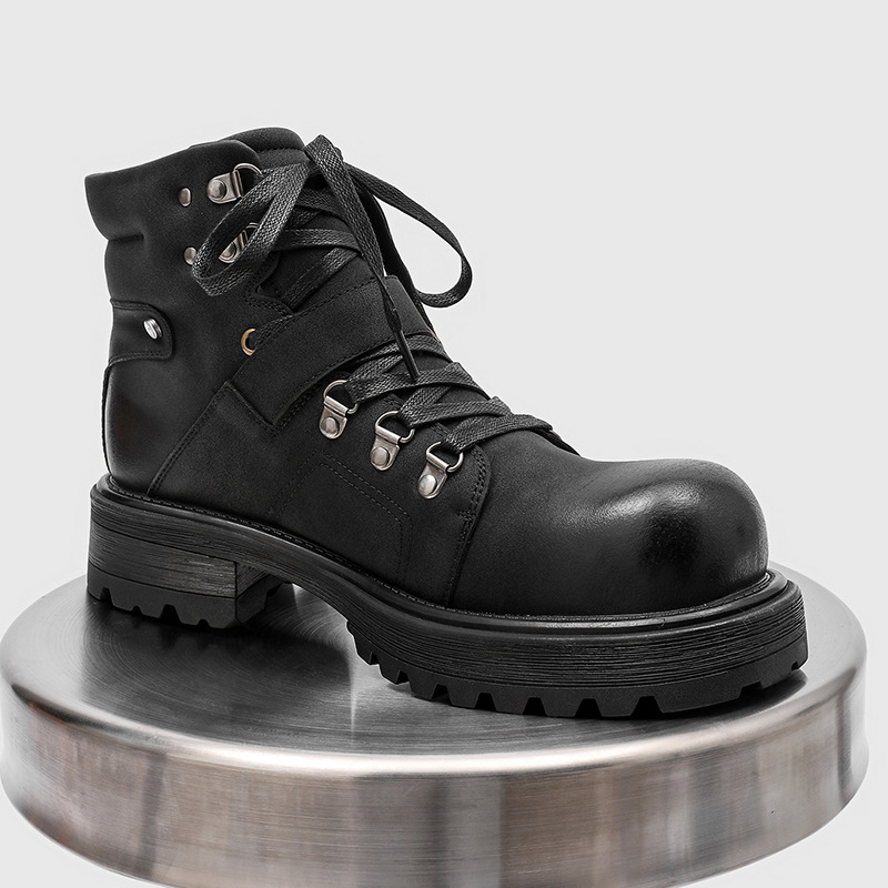 Sepatu Bot Kulit Pria Bermerek - Luxury Lifestyle Store ulasan dan harga