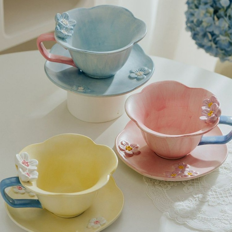 Set Cangkir dan Piring Kopi Se - Handmade Ceramic Mug ulasan dan harga