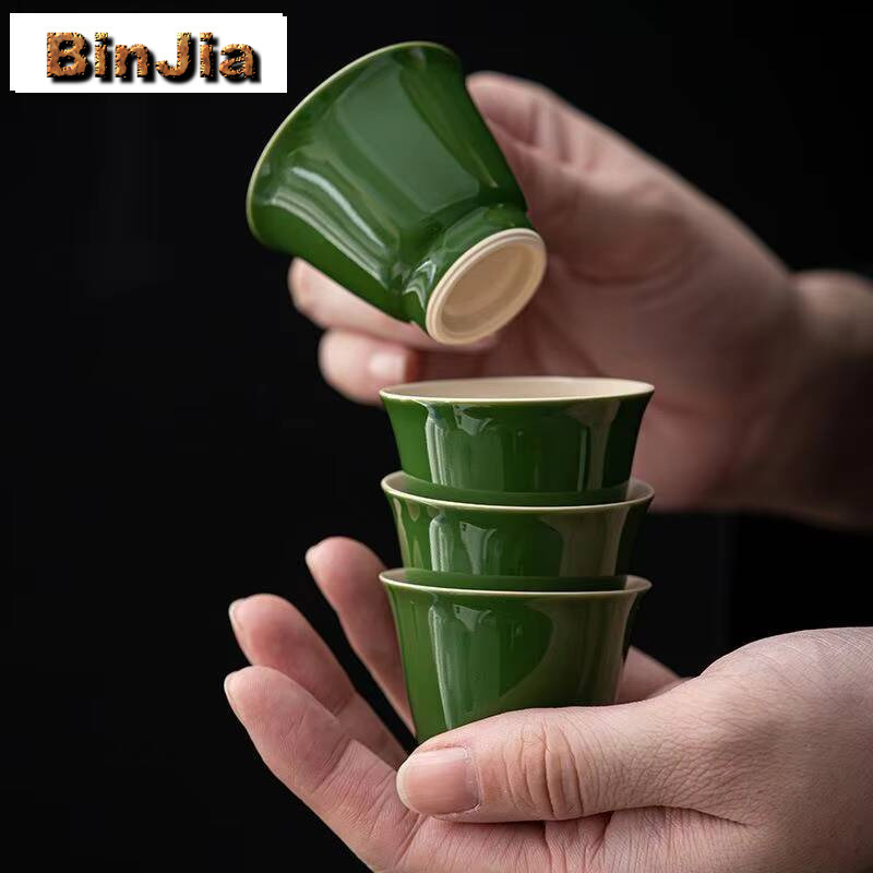 2pc/set Cangkir Hijau Kehitama - Handmade Ceramic Mug ulasan dan harga